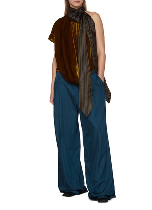 Figure View - Click To Enlarge - DRIES VAN NOTEN - Pila Elasticated Waistband Wide Leg Pants