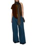 Figure View - Click To Enlarge - DRIES VAN NOTEN - Pila Elasticated Waistband Wide Leg Pants