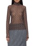 Main View - Click To Enlarge - DRIES VAN NOTEN - Hoyser Turtleneck Printed Sheer Top