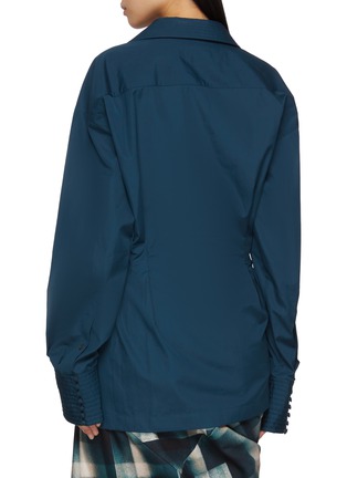 Back View - Click To Enlarge - DRIES VAN NOTEN - Cinched Front Cotton Shirt