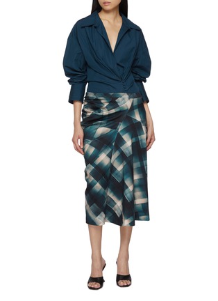 Figure View - Click To Enlarge - DRIES VAN NOTEN - Cinched Front Cotton Shirt