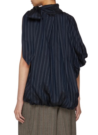 Back View - Click To Enlarge - DRIES VAN NOTEN - Crunch Tie Neck Shirt