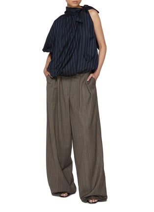 Figure View - Click To Enlarge - DRIES VAN NOTEN - Crunch Tie Neck Shirt