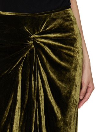  - DRIES VAN NOTEN - Knot Front Draped Skirt