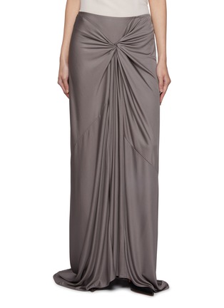 Main View - Click To Enlarge - DRIES VAN NOTEN - Humila Draped Slinky Maxi Skirt