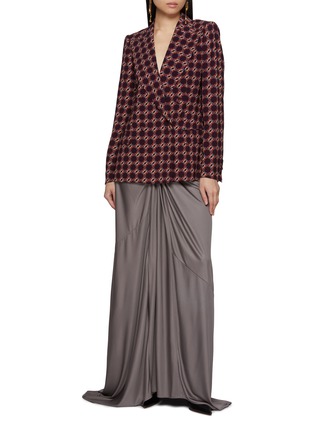 Figure View - Click To Enlarge - DRIES VAN NOTEN - Humila Draped Slinky Maxi Skirt