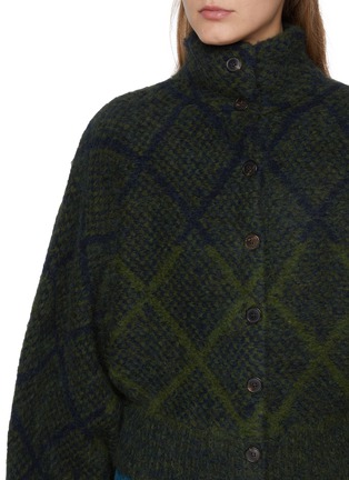  - DRIES VAN NOTEN - Tifna Chequered Knit Cardigan