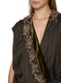  - DRIES VAN NOTEN - Clematia Sleeveless Embellished Striped Wrap Top