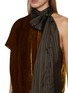  - DRIES VAN NOTEN - Cresta Sleeveless Asymmetrical Scarf Neck Velvet Top