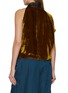 Back View - Click To Enlarge - DRIES VAN NOTEN - Cresta Sleeveless Asymmetrical Scarf Neck Velvet Top