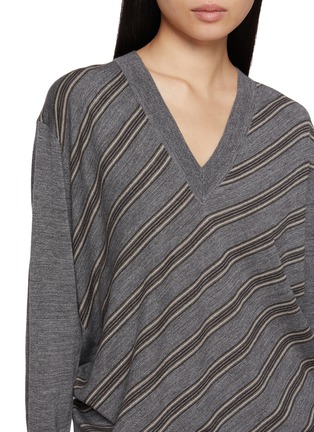  - DRIES VAN NOTEN - Tishana Striped Merino Wool Knit Sweater