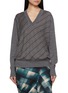 Main View - Click To Enlarge - DRIES VAN NOTEN - Tishana Striped Merino Wool Knit Sweater