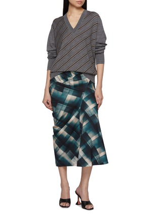 Figure View - Click To Enlarge - DRIES VAN NOTEN - Tishana Striped Merino Wool Knit Sweater