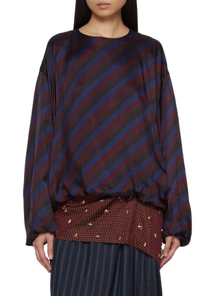 Main View - Click To Enlarge - DRIES VAN NOTEN - Capo Diagonal Stripes Shirt