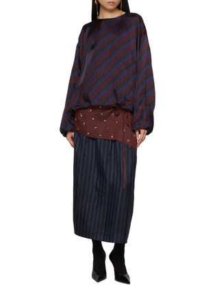 Figure View - Click To Enlarge - DRIES VAN NOTEN - Capo Diagonal Stripes Shirt