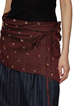  - DRIES VAN NOTEN - Soly Embroidered Crystal Embellished Skirt Wrap