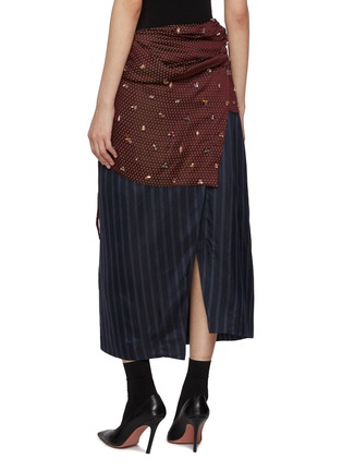 Back View - Click To Enlarge - DRIES VAN NOTEN - Soly Embroidered Crystal Embellished Skirt Wrap