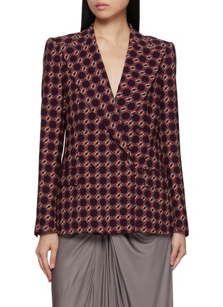 Main View - Click To Enlarge - DRIES VAN NOTEN - Beaura Double Breasted Chequered Blazer