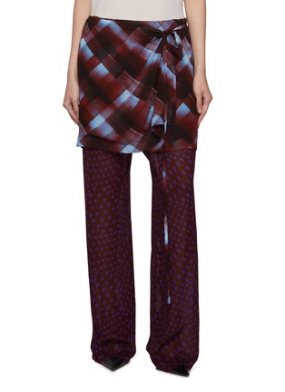 Main View - Click To Enlarge - DRIES VAN NOTEN - Pritty Chequered Skirt Pants