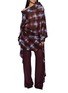 Figure View - Click To Enlarge - DRIES VAN NOTEN - Pritty Chequered Skirt Pants