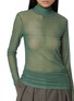  - DRIES VAN NOTEN - Hoyser Turtleneck Printed Sheer Top