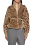 Main View - Click To Enlarge - DRIES VAN NOTEN - Tekla Jacquard Knit Wrap Sweater