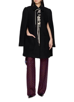 Figure View - Click To Enlarge - DRIES VAN NOTEN - Rebela Shoe Lace Detail Coat
