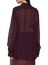 Back View - Click To Enlarge - DRIES VAN NOTEN - Celinas Printed Polka Dot Sheer Shirt
