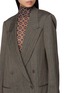  - DRIES VAN NOTEN - Blink Double Breasted Striped Wool Blazer