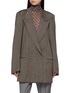 Main View - Click To Enlarge - DRIES VAN NOTEN - Blink Double Breasted Striped Wool Blazer