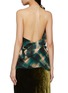 Back View - Click To Enlarge - DRIES VAN NOTEN - Draped Spray Chequered Top
