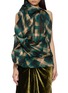 Main View - Click To Enlarge - DRIES VAN NOTEN - Draped Spray Chequered Top