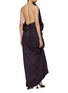 Back View - Click To Enlarge - DRIES VAN NOTEN - Dolla Draped Backless Maxi Dress