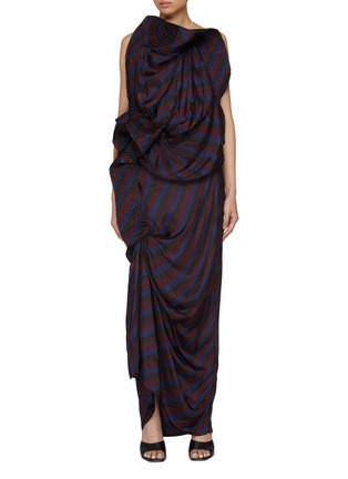 Main View - Click To Enlarge - DRIES VAN NOTEN - Dolla Draped Backless Maxi Dress