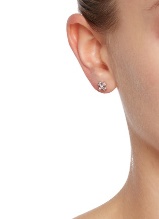 Figure View - Click To Enlarge - SSIL - Lucky Clover Stud Earrings