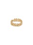 Main View - Click To Enlarge - SSIL - Clover Yellow Gold Plated Silver Band Ring