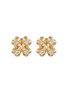 Main View - Click To Enlarge - SSIL - Lucky Clover Stud Earrings