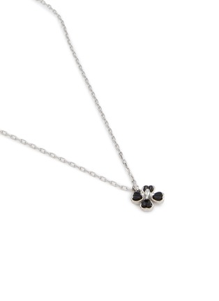 Detail View - Click To Enlarge - SSIL - Clover Rhodium Plated Brass Necklace
