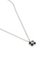Detail View - Click To Enlarge - SSIL - Clover Rhodium Plated Brass Necklace