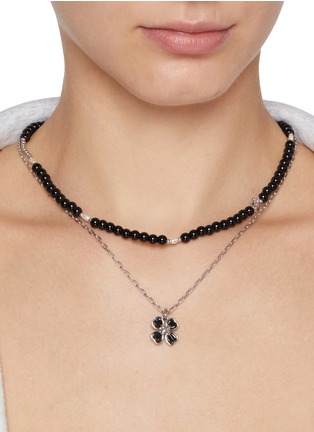 Figure View - Click To Enlarge - SSIL - Onyx Bead Choker