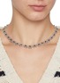 Figure View - Click To Enlarge - SSIL - Clover Rhodium Plated Brass Tennis Necklace
