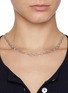 Figure View - Click To Enlarge - SSIL - Clover Rhodium Plated Silver Row Chain Necklace