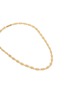Detail View - Click To Enlarge - SSIL - Clover Yellow Gold Plated Silver Row Chain Necklace