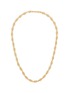 Main View - Click To Enlarge - SSIL - Clover Yellow Gold Plated Silver Row Chain Necklace