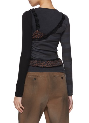 Back View - Click To Enlarge - BALENCIAGA - Deconstructed Layered Top
