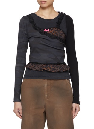 Main View - Click To Enlarge - BALENCIAGA - Deconstructed Layered Top