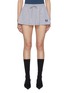 Main View - Click To Enlarge - BALENCIAGA - Logo Drawstring Cotton Mini Skirt