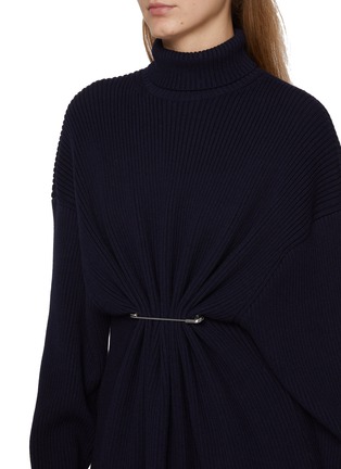  - BALENCIAGA - Pinched Cotton Wool Knit Mini Dress
