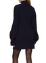 Back View - Click To Enlarge - BALENCIAGA - Pinched Cotton Wool Knit Mini Dress