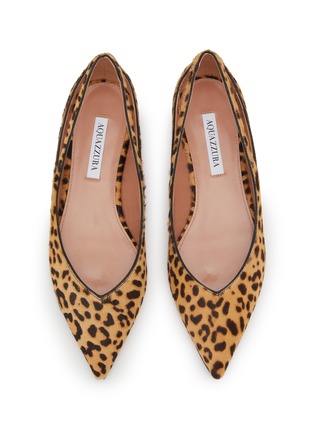 Detail View - Click To Enlarge - AQUAZZURA - Sheeva Skimmer Leather Flats